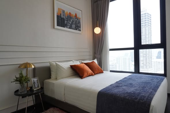 bedroom of Hampton Residence Thonglor