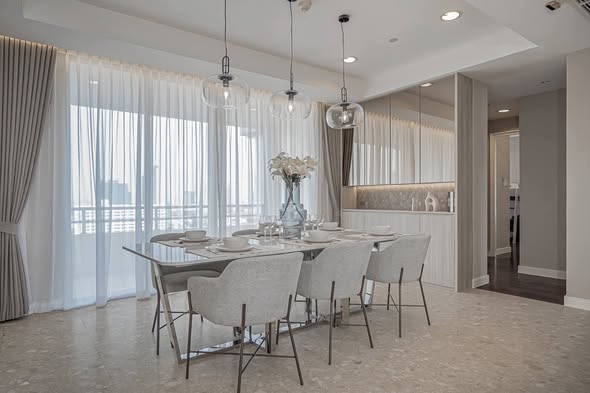 living room and room interior of Hampton Thonglor 10 แฮมป์ตัน ทองหล่อ 10