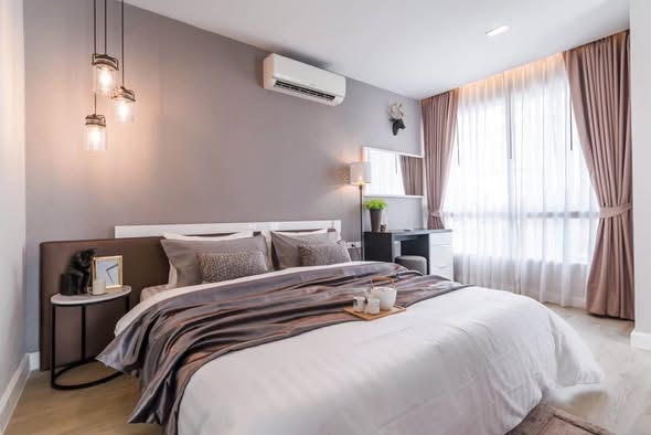bedroom of Happy condo ladprao
