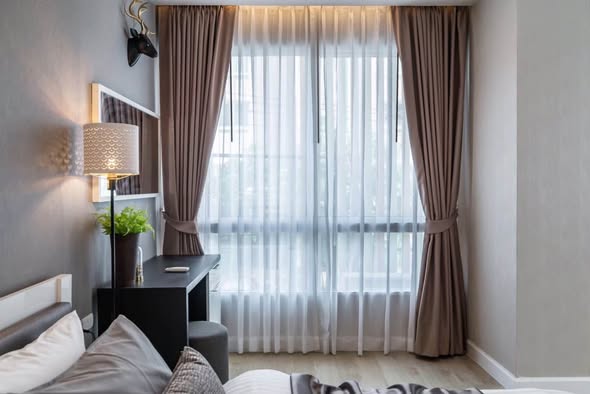 bedroom of Happy condo ladprao