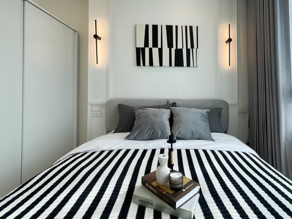 bedroom of Happy condo ladprao