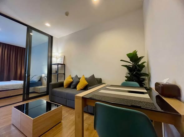 bedroom and living room of Hasu Haus