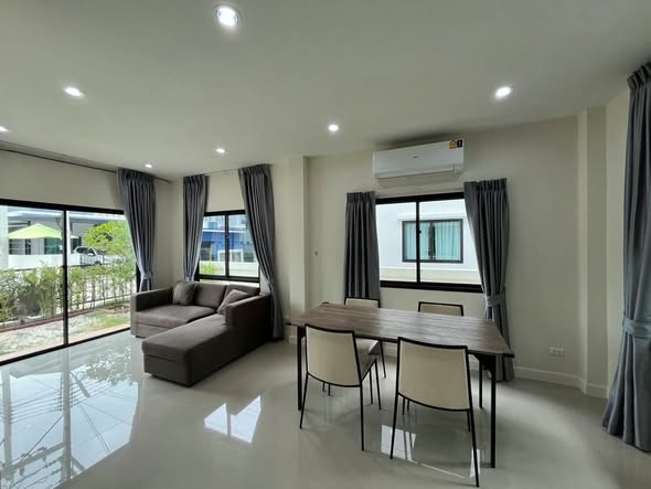 bedroom and living room of House for Rent Fully Furnish