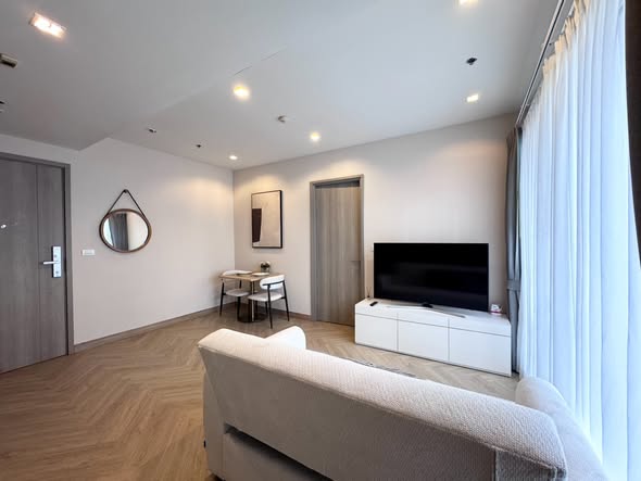 living room and bedroom and room interior of HQ by Sansiri