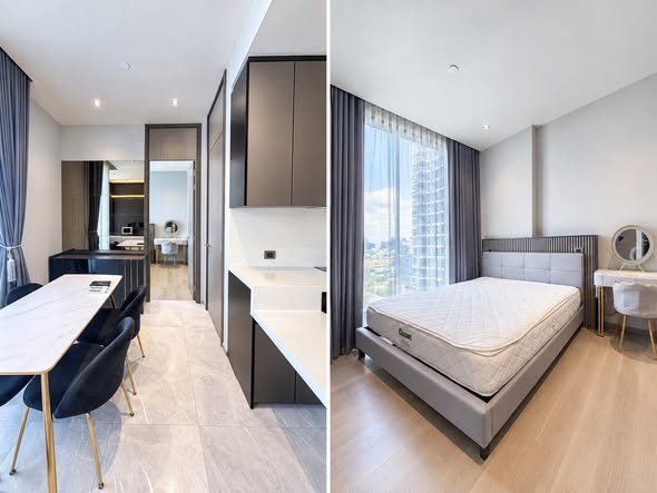 bedroom of HYDE Heritage Thonglor, Sukhumvit 59 main road