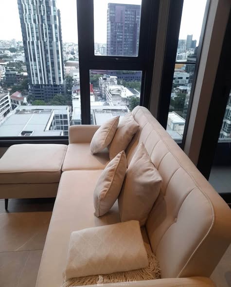 bedroom and living room of HYDE Heritage Thonglor, Sukhumvit 59 main road