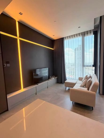 bedroom and living room of HYDE Heritage Thonglor, Sukhumvit 59 main road