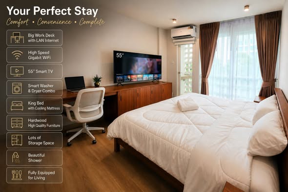bedroom of i-House Laguna Garden RCA – Building A (Blue)