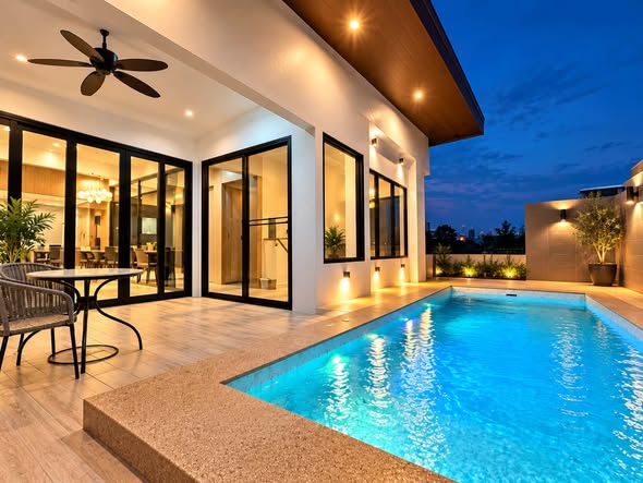 room interior of I-NINE Pool Villa