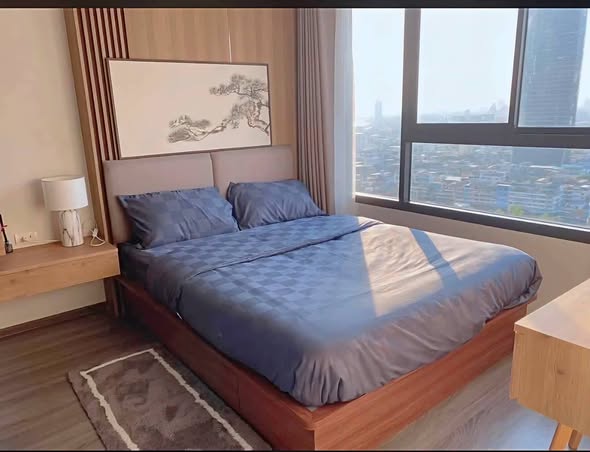bedroom of IDEO Chula-Sam Yan