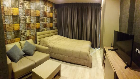 bedroom of Ideo Mobi Charan Interchange Condominium
