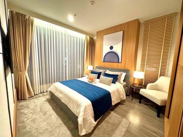 bedroom of Ideo Mobi Rang Nam