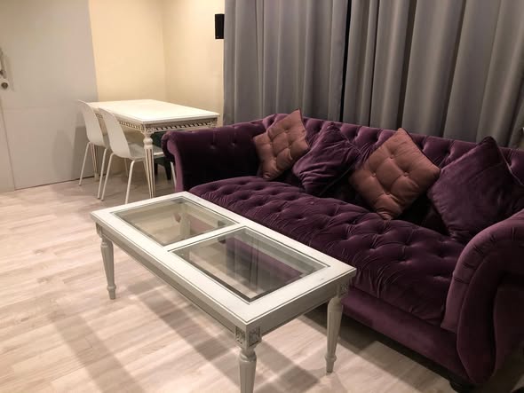 living room and room interior of Ideo Mobi Sathorn