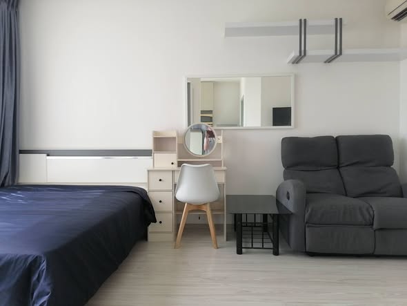 bedroom of Ideo Mobi Sukhumvit Eastgate