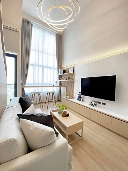 bedroom and living room of Ideo New Rama 9