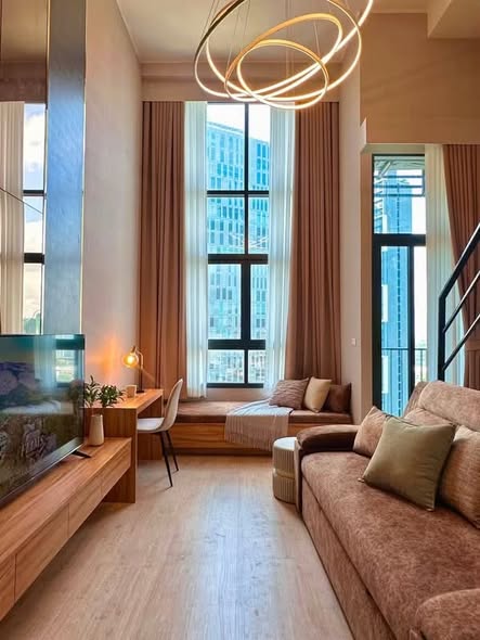 living room of Ideo New Rama 9