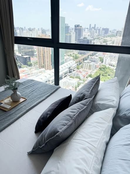 bedroom of Ideo Q Phaya Thai