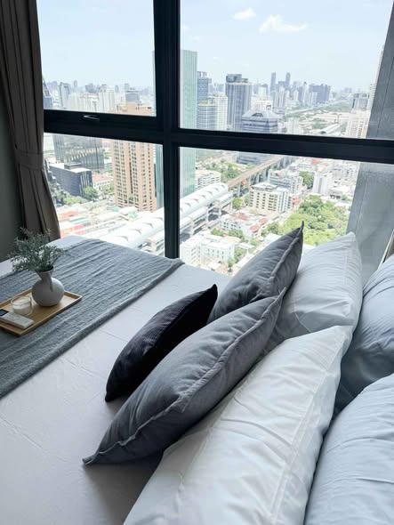 bedroom of Ideo Q Phaya Thai