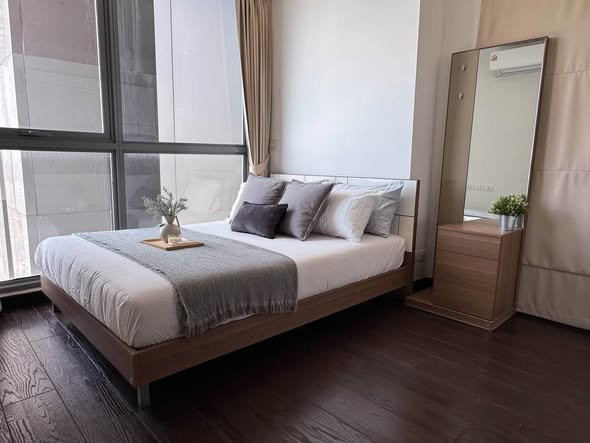 bedroom of Ideo Q Phaya Thai