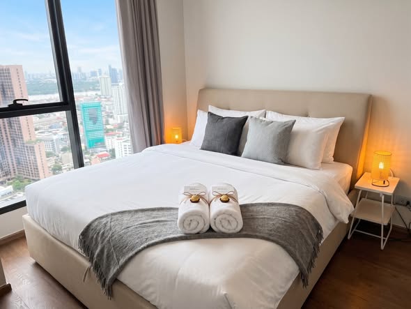 bedroom of Ideo Q Sukhumvit 36