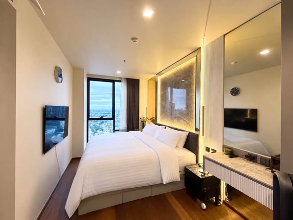 bedroom of Ideo Q Sukhumvit 36