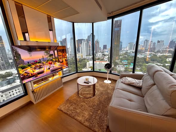 living room of Ideo Q Sukhumvit 36