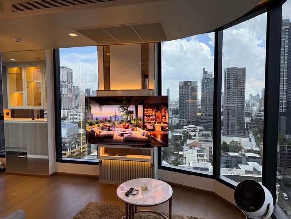 living room of Ideo Q Sukhumvit 36