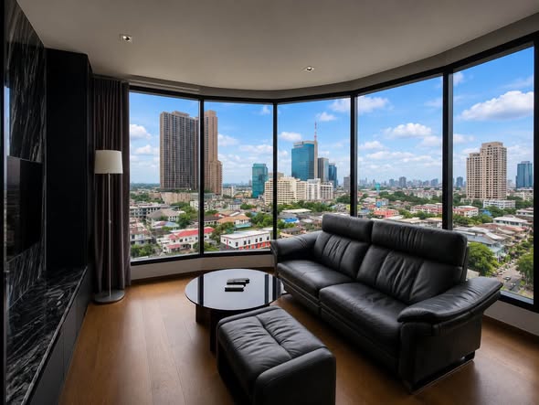 living room of Ideo Q Sukhumvit 36