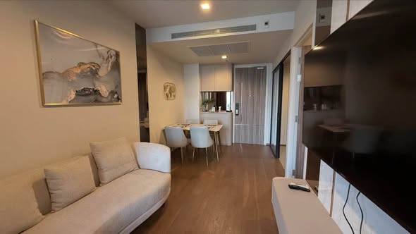 living room of Ideo Q Sukhumvit 36