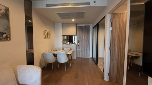 living room and room interior of Ideo Q Sukhumvit 36