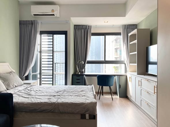 bedroom of IDEO Rama9 – Asoke