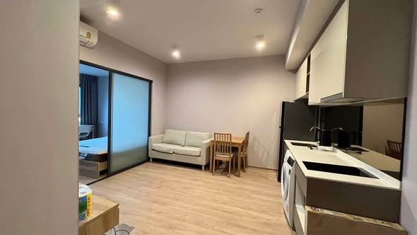 bedroom of IDEO Rama9 – Asoke