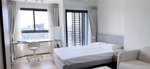 bedroom of IDEO Rama9 – Asoke