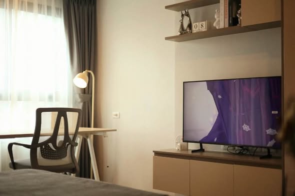 bedroom and living room and room interior of IDEO Rama9 – Asoke