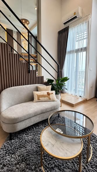 living room of IDEO Rama9 – Asoke
