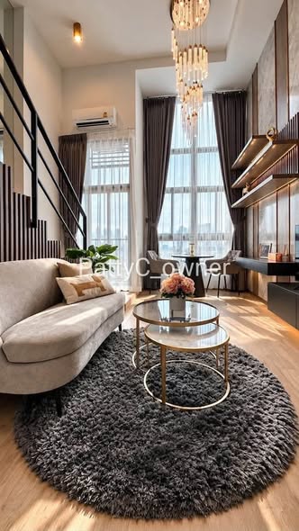 living room of IDEO Rama9 – Asoke