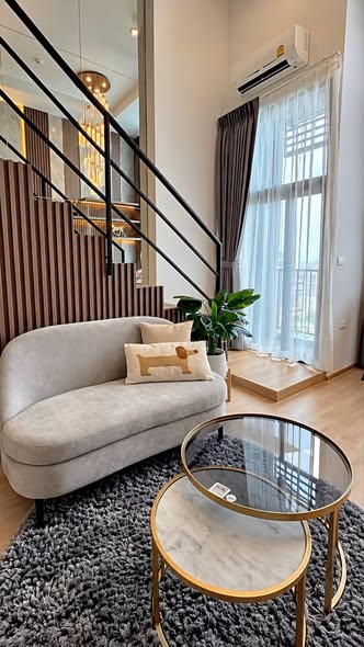 living room of IDEO Rama9 – Asoke