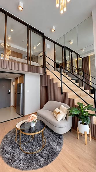 living room of IDEO Rama9 – Asoke
