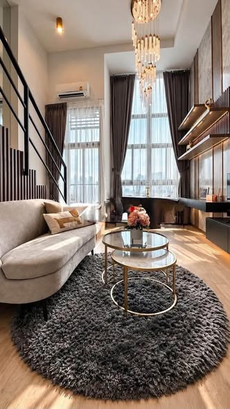 living room of IDEO Rama9 – Asoke