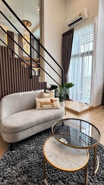 living room of IDEO Rama9 – Asoke