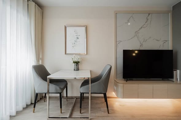 living room of IDEO Rama9 – Asoke
