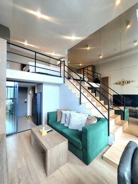 living room of IDEO Rama9 – Asoke