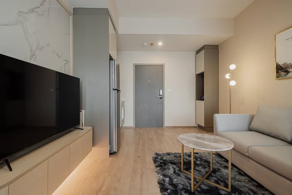 living room of IDEO Rama9 – Asoke