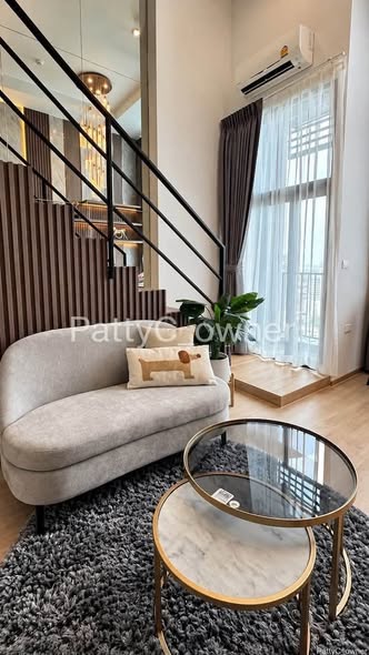 living room and room interior of IDEO Rama9 – Asoke