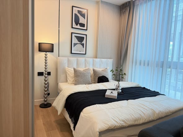 bedroom of IDEO Ratchada-Huai Khwang