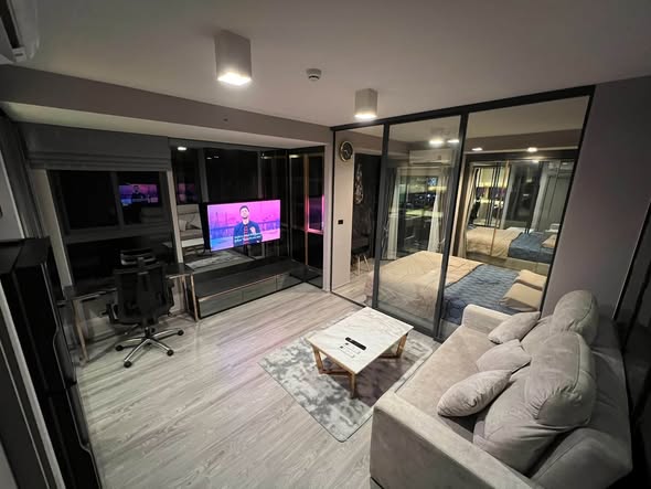living room and room interior of Ideo Sathon-Wongwian Yai