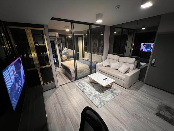 living room and room interior of Ideo Sathon-Wongwian Yai