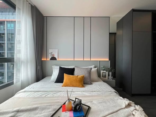 bedroom of IDEO Sukhumvit Rama 4 ไอดีโอ สุขุมวิท-พระราม 4