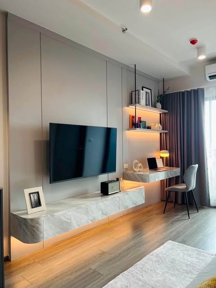 living room and room interior of IDEO Sukhumvit Rama 4 ไอดีโอ สุขุมวิท-พระราม 4