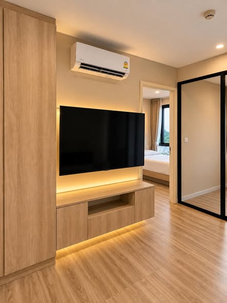 bedroom and living room of IKON SUKHUMVIT 77 CONDOMINIUM
